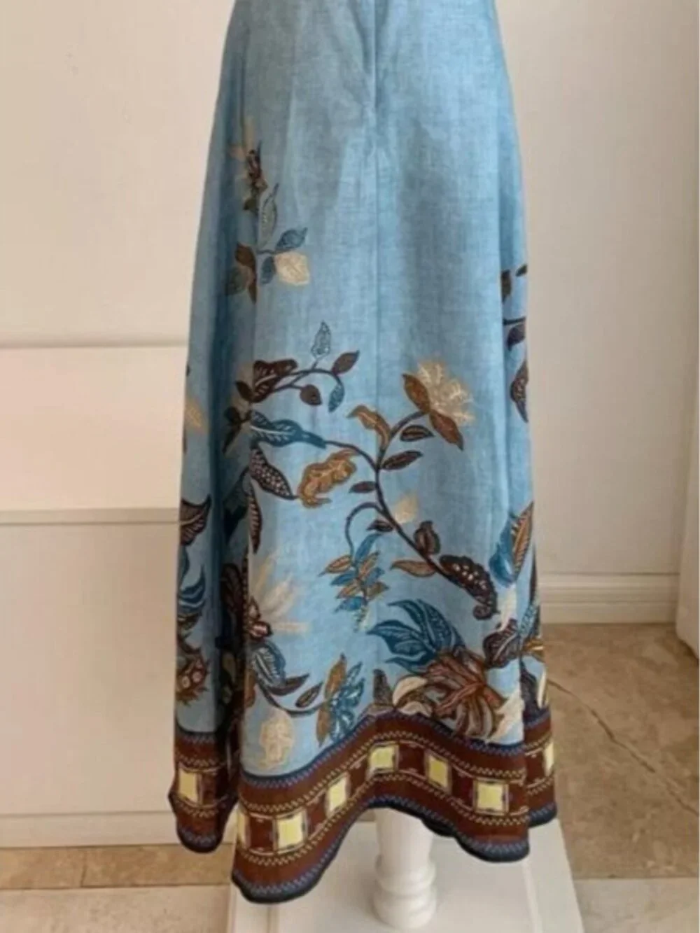 Alemais Georgie Midi Dress in Blue - Picture 12 of 13